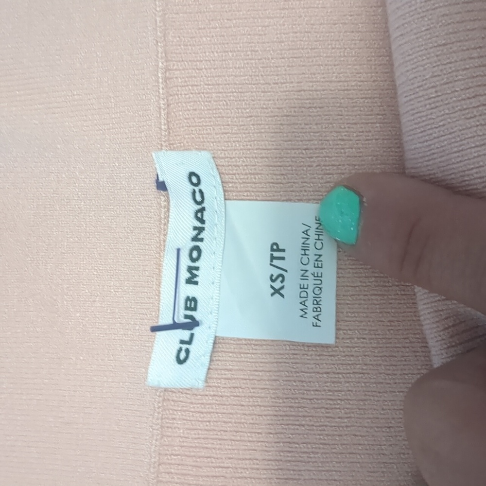 Club Monaco Rohnet Off the Shoulder Top Pink Rose XS - Picture 3 of 6